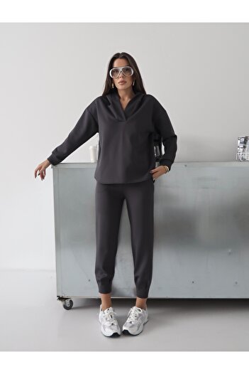Paw Garage Women's Nexa Scuba Fabric Hooded Top and Bottom Set