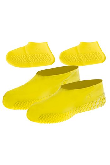 zola Shoe protector set, rubber, rain/snow/mud, yellow, waterproof, size 26-34