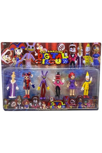 OEM Set of 6 figures, Amazing Digital Circus, 10 cm
