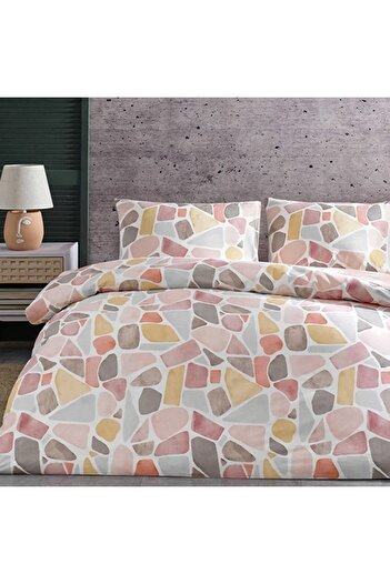 OEM Alvy Pink Elastic Bed Linen, 160x200 (100% Cotton)