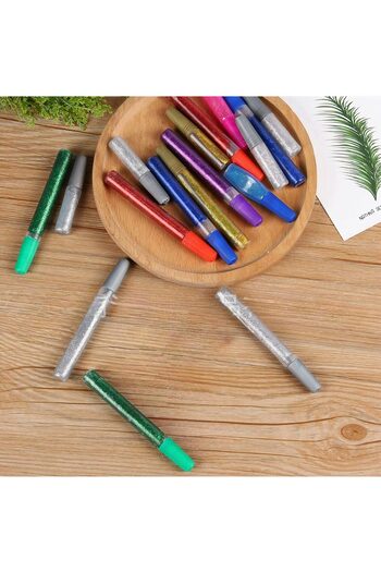 JML Glitter Glue 6/Set, Different Colors, 11 cm