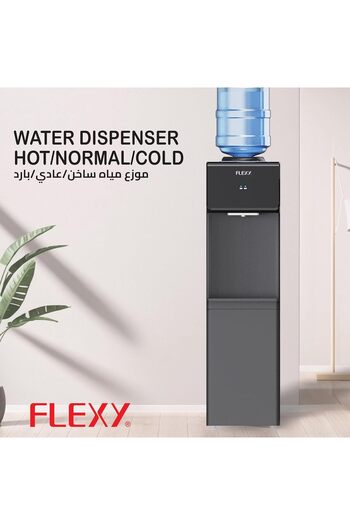flexy ® Top Loading Water Dispenser – 3 Push Taps (Hot, Cold & Normal), German Tech, SS Tank, Stor