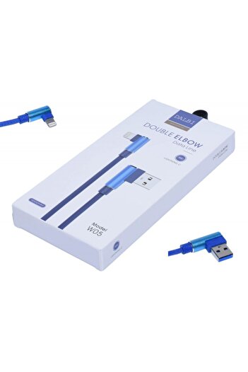 Dalbi Cablu de Date USB - iPhone Lightning la 90˚ Panzat - W 05