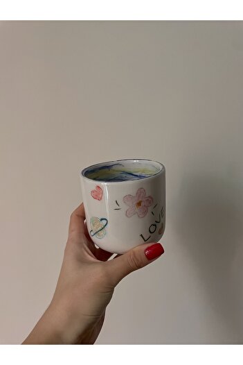 Nouis Handmade Colored Drawing Ceramic Mug