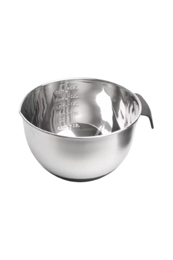Clini Graduated Bowl Clini, stainless steel, non-stick with plastic lid, 19 cm