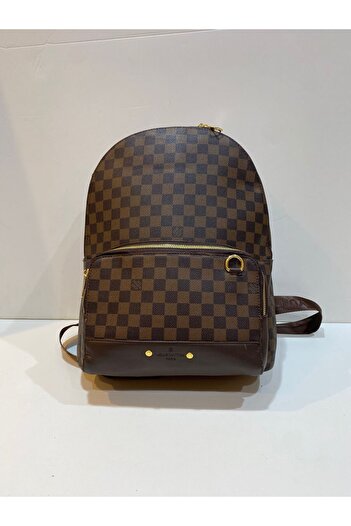 Noname Stylish Louis Vuitton-like backpack with a classic plaid pattern