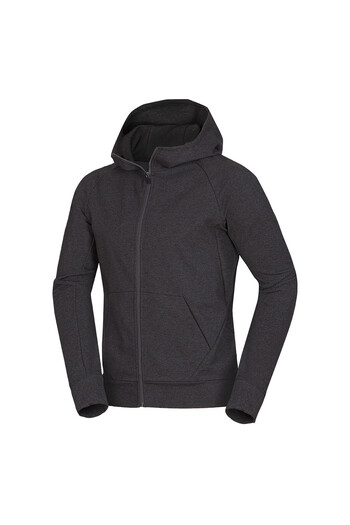 NORTHFINDER Classic cotton hoodie for men Bherm blackmelange