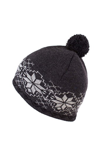 Intisimo Boys' Hat, Knit, Lined, 8-12 years, Dark Grey