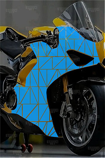 STİCKERCI BEY CULOARE CAMUFLAJ PENTRU MOTOCICLETA (TĂIAT MIC)