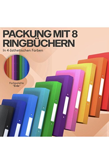ACROPAQ - 10 x A4 Ring Binder with 2 Rings