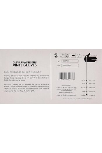 Hotpack Powder-Free Vinyl Gloves