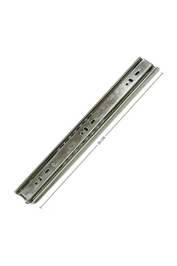N.S NAMARK 35cm Smooth Pomegranate Metal Drawer Pulley Set - High Quality Silver Rust Resistant Drawer Pulls