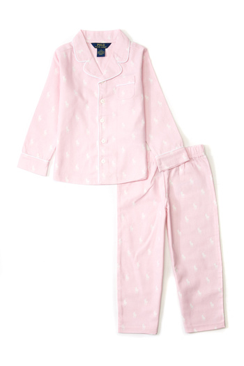 Polo Ralph Lauren Pink Girl's 3-Piece Pajama Set
