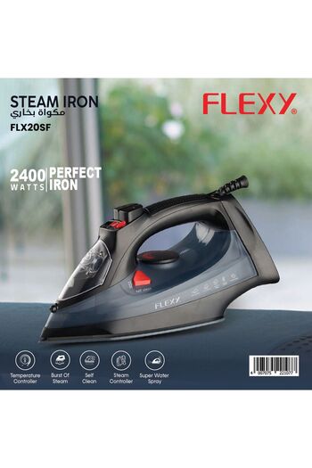 flexy Steam iron with advanced temperature control, vertical tank and ceramic soleplate