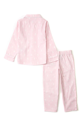 Polo Ralph Lauren Pink Girl's 3-Piece Pajama Set