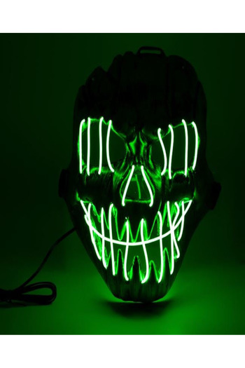 OEM Full Skull Halloween Mask with LED Neon