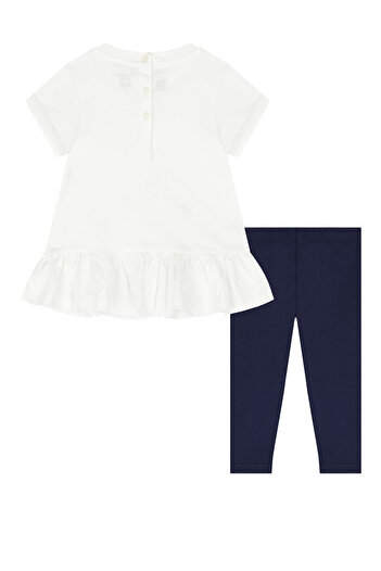 Polo Ralph Lauren Navy Blue and White Baby Girl Set of 2