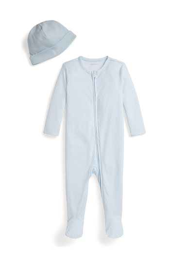 Polo Ralph Lauren Blue Baby Boy 2-Piece Newborn Set