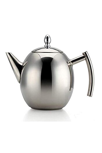 Generic Stainless Steel Teapot Coffee Tea Kettles Silver Cold Water Pot Kettle With Strainer Home Kitchen H