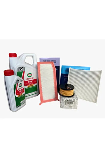 CASTROL Oil change overhaul package Dacia Duster 1.3 Tce 2018 + GTX RN17 oil