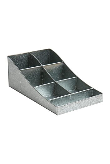 Generic Mind Reader COMP7MESH-BLK Condiment Organizer Storage One Size COMP7GALV-SIL- Silver
