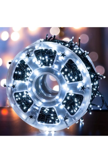 EMATTERIO Christmas Installation Roll Type 50m, 8 Modes, Indoor/Outdoor, Mains Powered