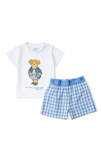 Polo Ralph Lauren Blue 2-Piece Girls' Pajama Set