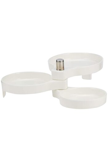 Generic Harmony 3 Divider Dish - White