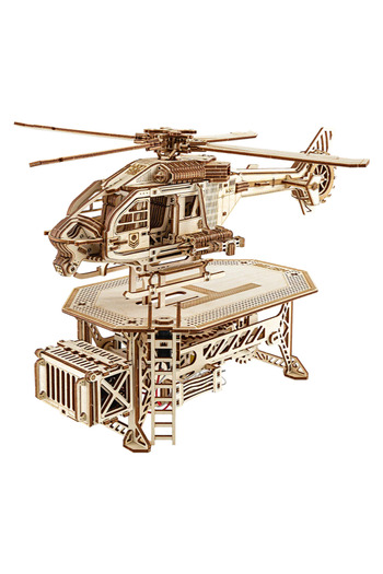 Wood Trick 3D Puzzle Thunder Chopper, WT, wood, 485 pieces