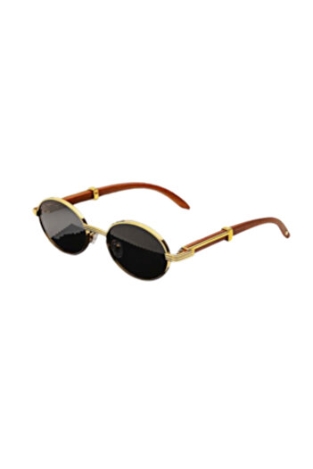 Xevo - Sunglasses Opulent Gold, Polarized, Black with Gold, Unisex, UV400
