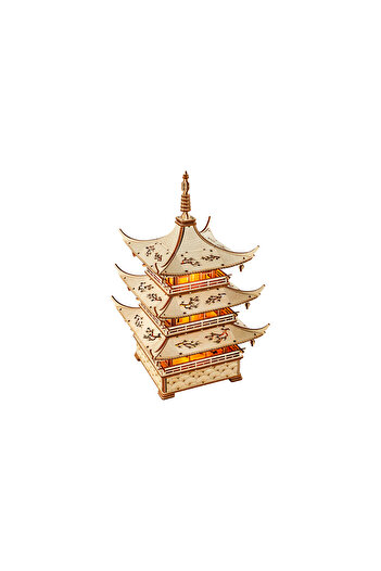 Wood Trick 3D puzzle, Harmony Tower, WT, wood, 259 pieces