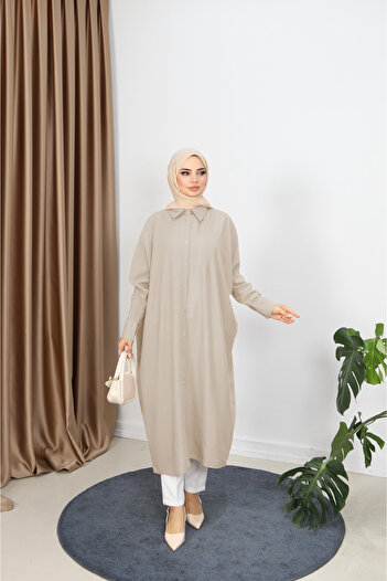 NİSUM MODA Long Tunic Shirt