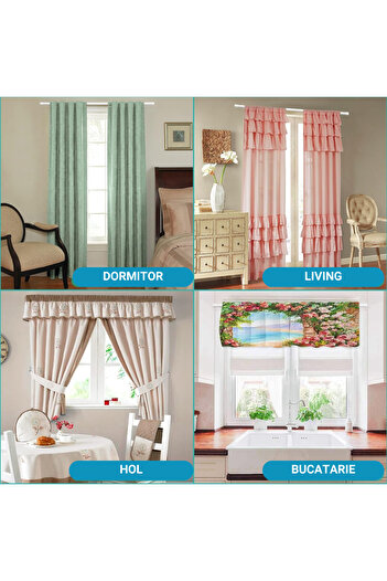 Whimlets Expandable Metal Curtain Rail with Rings, White Rod and Adjustable Brackets, 76-157 cm