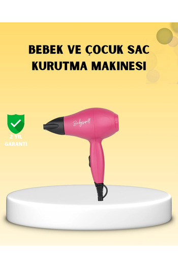 Eco Lounge Mini Hair Dryer Special for Children – 500/1000W Power – Low Noise