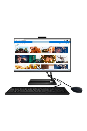 LENOVO IC AIO3 24IAP7 Intel Ci5-12450H 8GB 512GB SSD 23.8 FHD IPS FreeDos Siyah AIO Bilgisayar