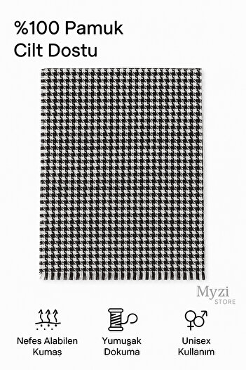 MYZİ STORE Women's Patterned Thick Winter Shawl – Oversize Shawl (65*175 cm)
