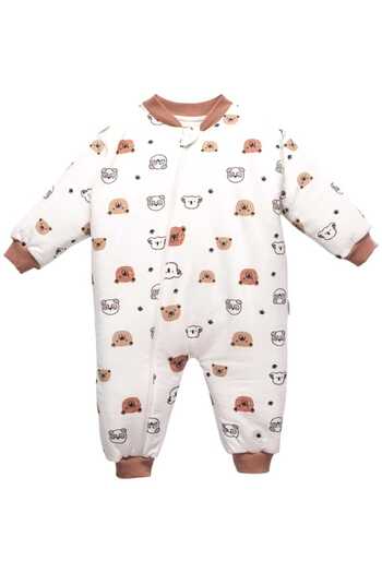 Mamman's 2.5 Tog, Thick Winter Patterned, Baby Kids Sleeping Bag, Organic Cotton Surface for Girls and Boys