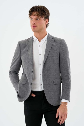 Savira Men's Jacket Knitted Fabric Full Lycra Ty89763Gh30 New Season