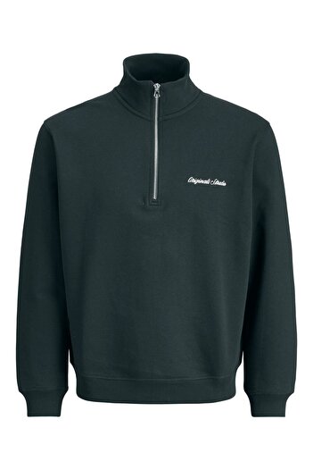 Jack & Jones Men's Half Zipper Stand Collar Sweatshirt - Norrebro