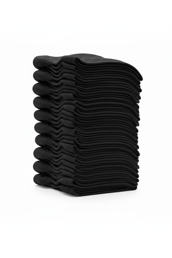 MAB 50 Pairs Black 50 Pairs White 100 Pairs Booties Socks
