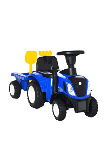 Toybox Kids Ride-On Toy Tractor, Toddler Walker Foot To Floor Slider With Music, Storage And Steering Wheel