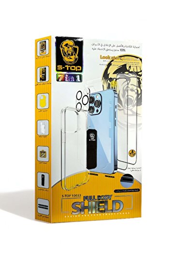 S-TOP Full Protection Package for iPhone 11 Pro with screen protector and anti-scratch and break-res