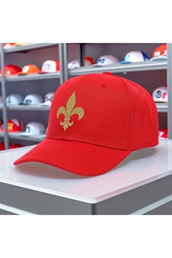 l'eivor Fleur De Lys Printed Snapback Hat