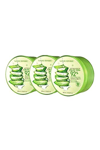 Nature Republic Aloe Vera Soothing & Moisture Gel Set, 3 Pieces 900ml