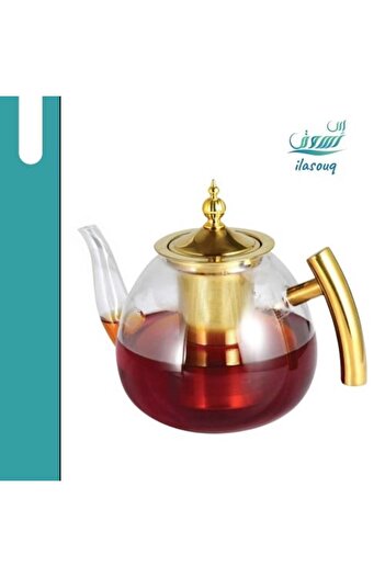 DLC Glass Teapot with Strainer 1 Liter