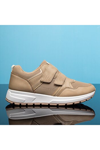 BMoD Men's khaki sport shoes with hook-and-loop fasteners MOD13204