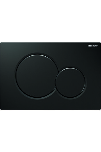Other Geberit Sigma01 flush button front black RAL 9005 round