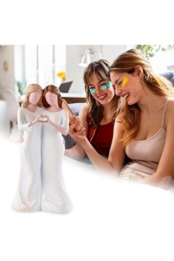ALL PAPICKS Decorative Figurine, Friendship and Love between Sisters and Friends, Decorative Ornament for Home,