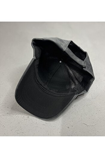 ZERAMİNE Gray Corduroy Unisex Sports Hat – Trendy Casual Cap Model