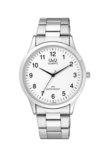 Q&Q , Round Watch with Three Hands, Silver
